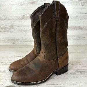 LAREDO Women’s Leather Western Cowboy Boots 7 Brown